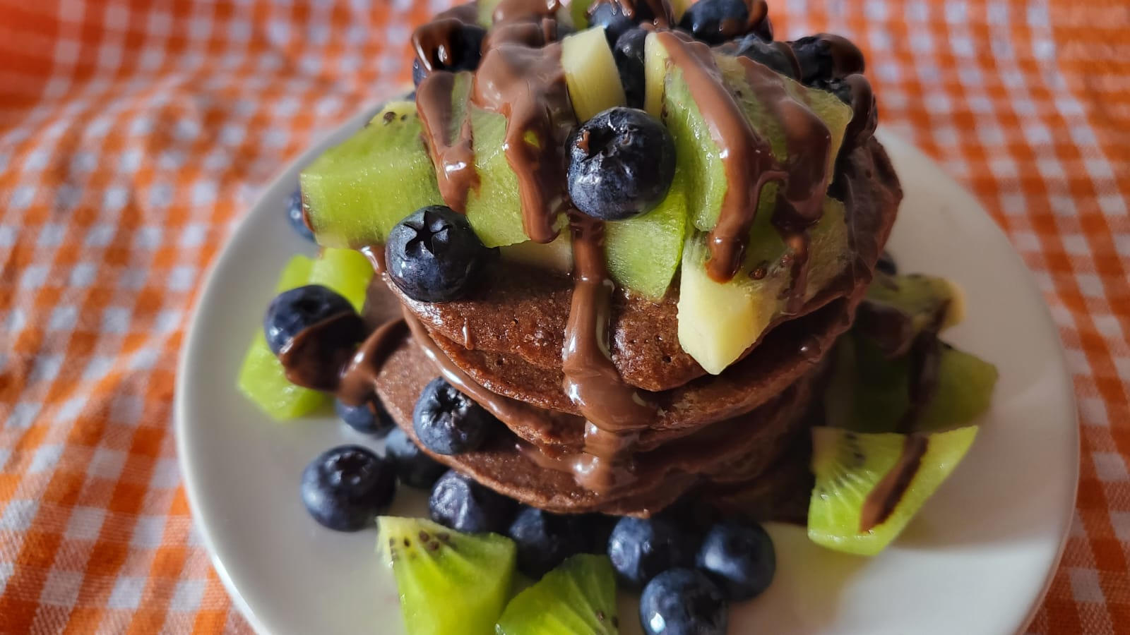 Pancakes proteici al cioccolato