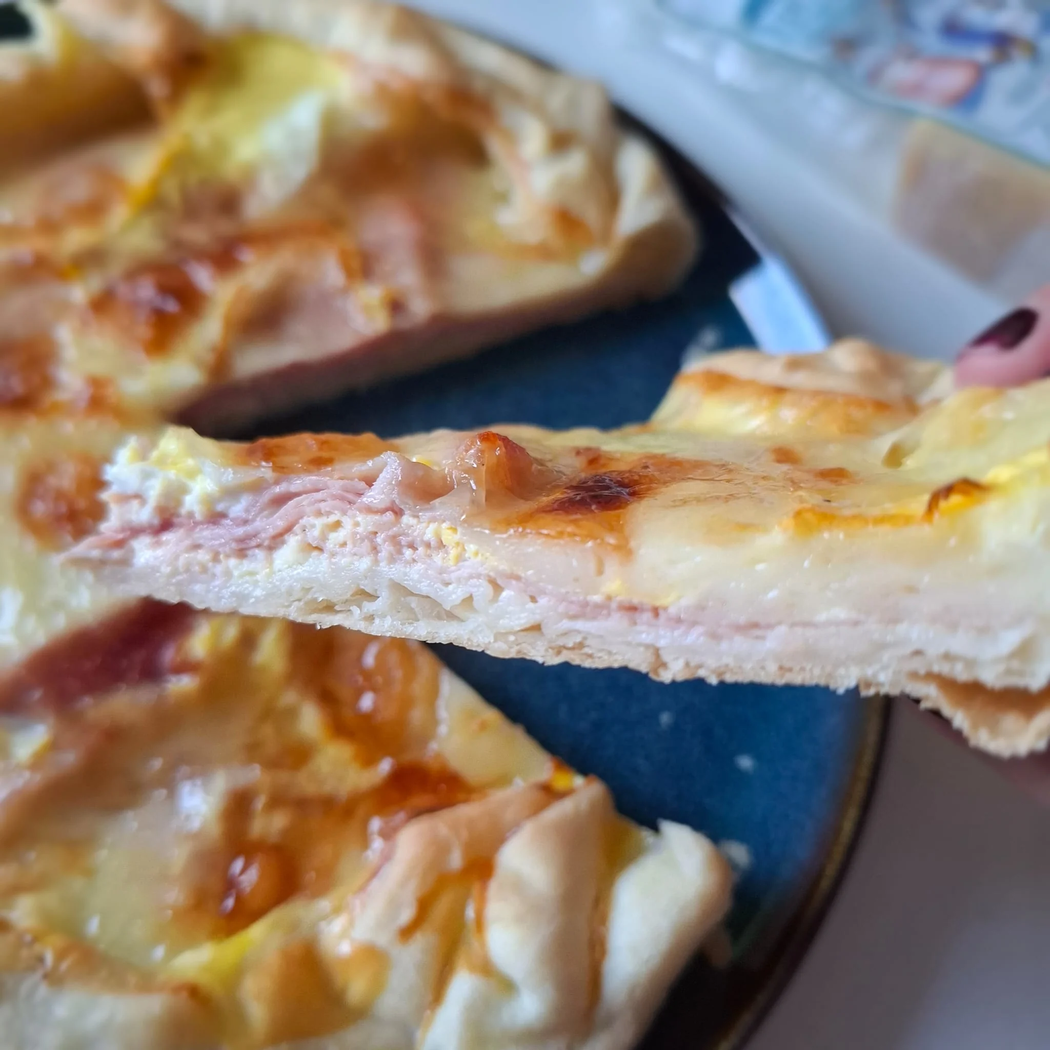 Torta salata fontina e prosciutto cotto