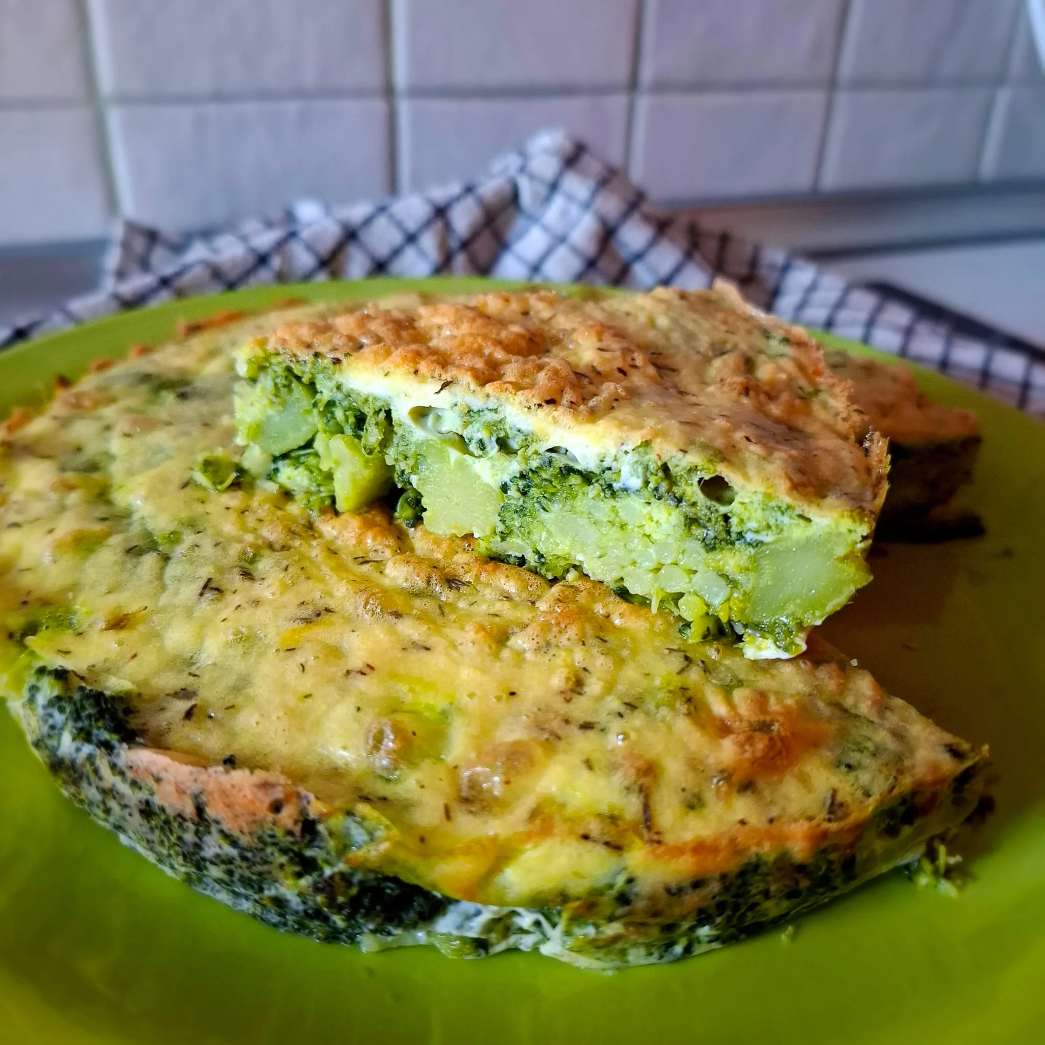 Tortino di broccoli al pesto