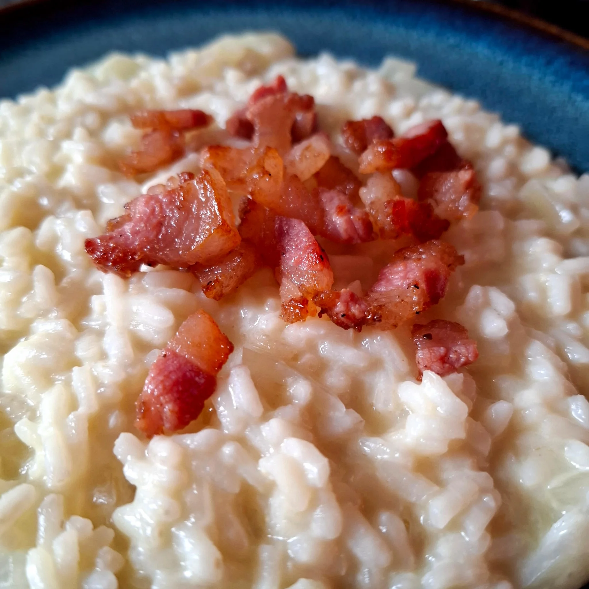 Risotto al Maasdam con guanciale croccante
