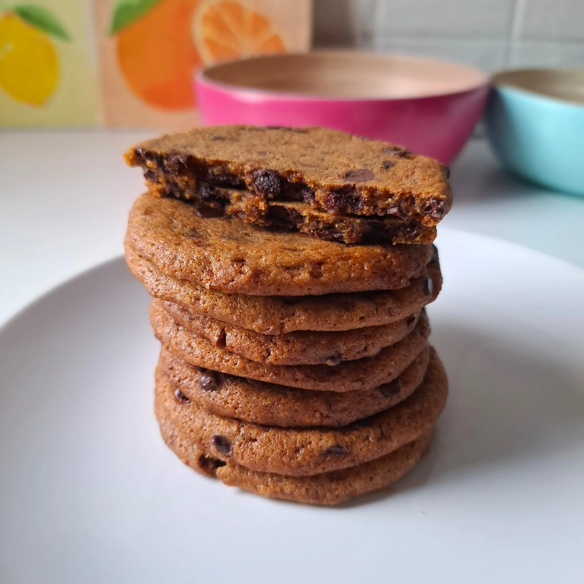 Cookies con gocce di cioccolato