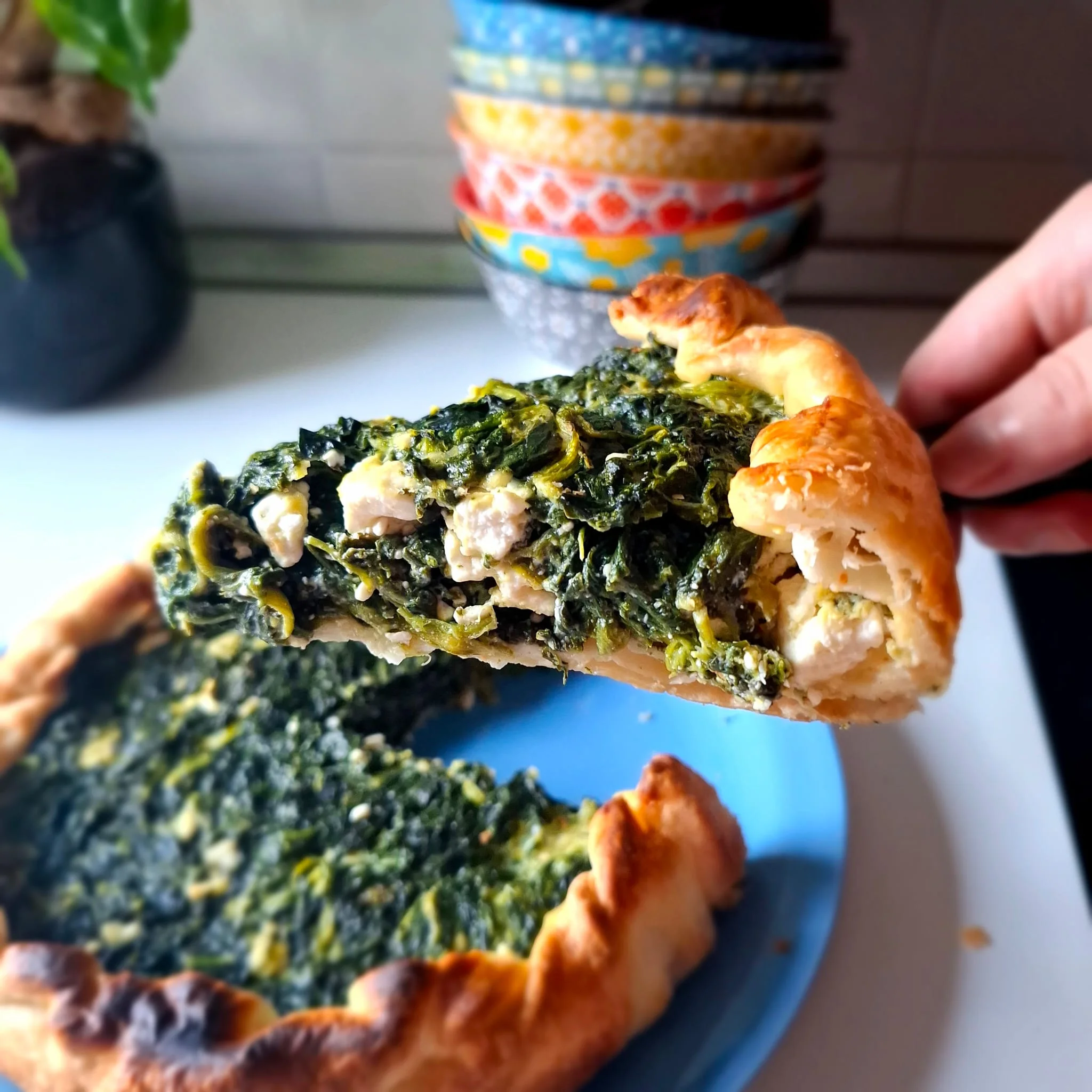 Torta salata spinaci e feta