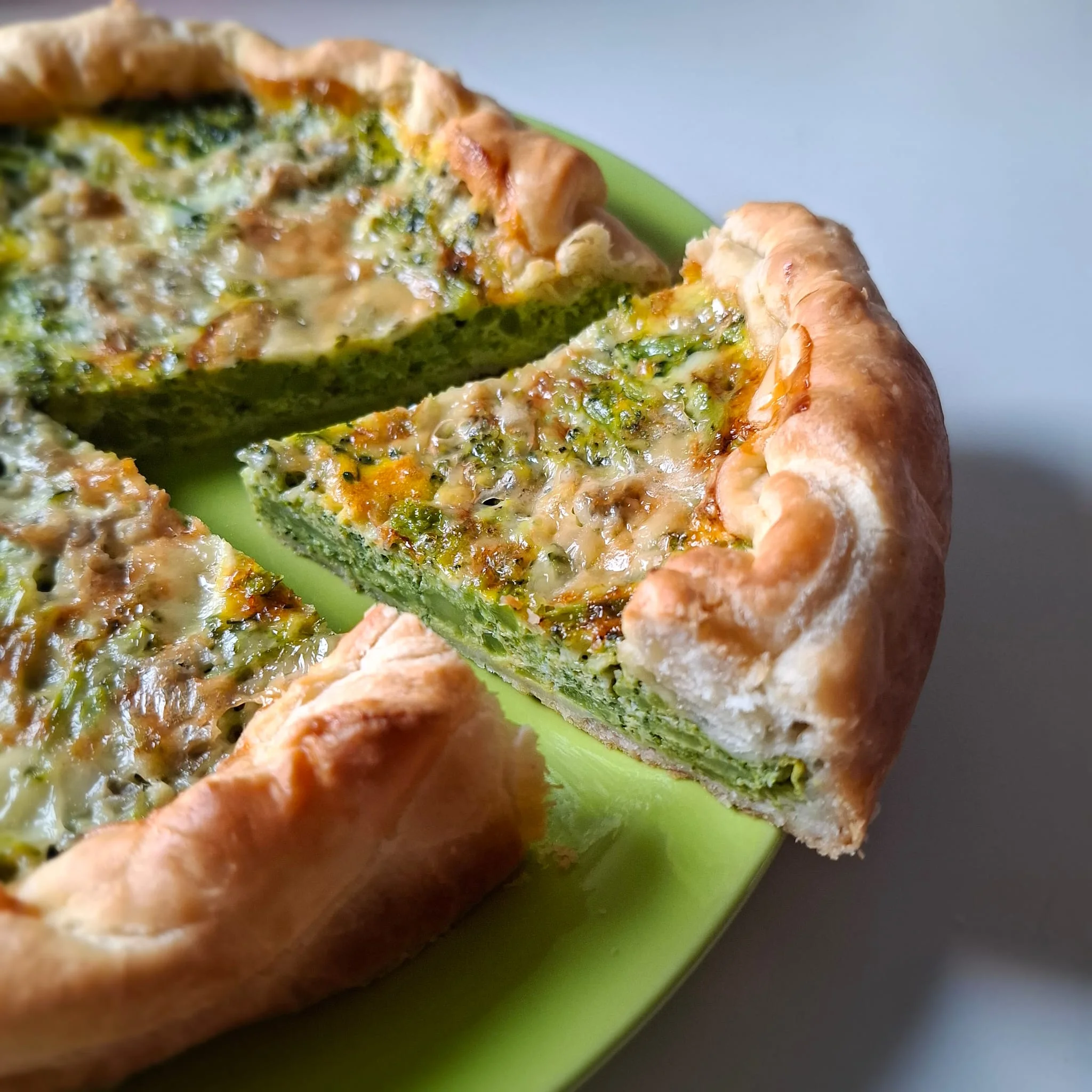 Torta salata broccoli e gorgonzola