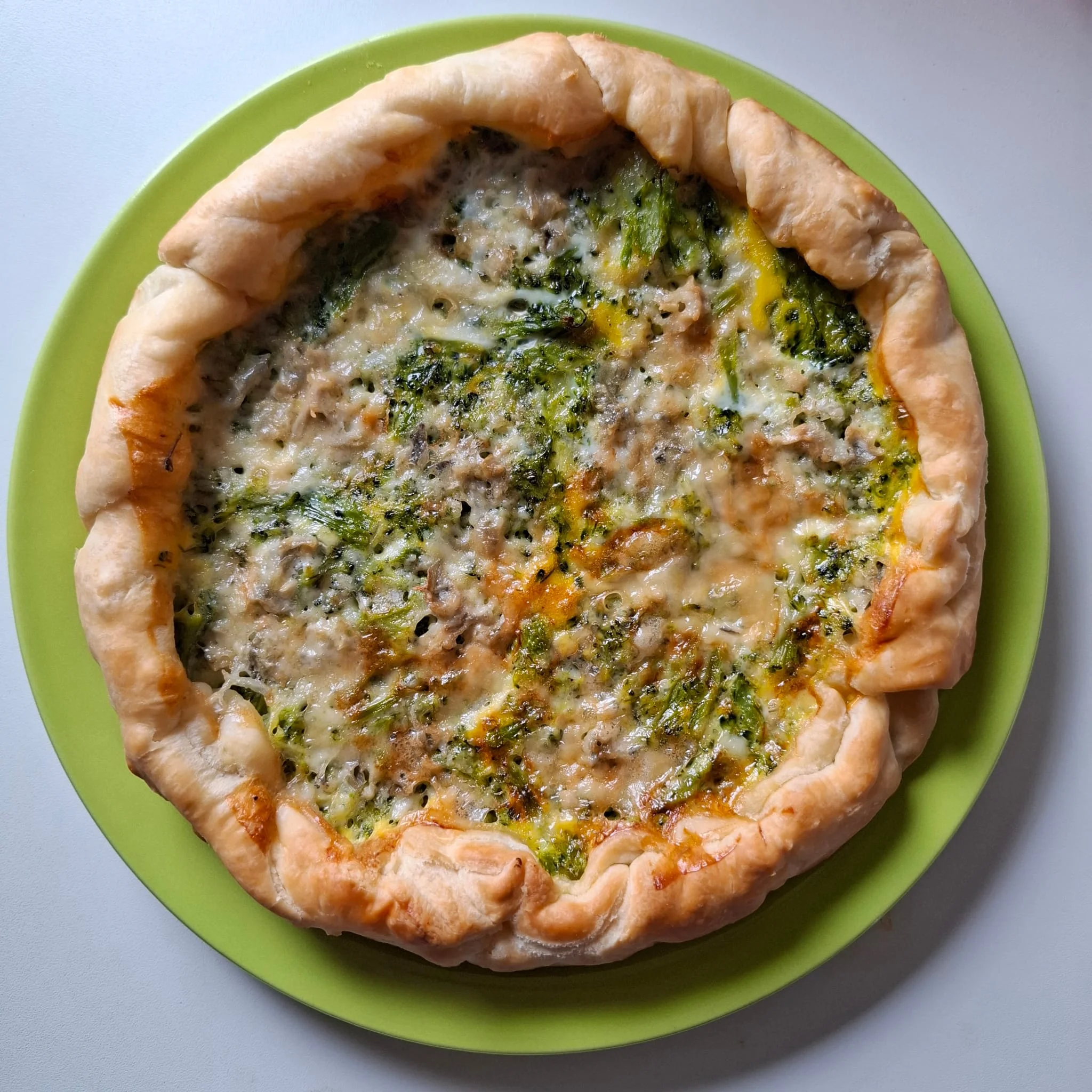 Torta salata broccoli e gorgonzola