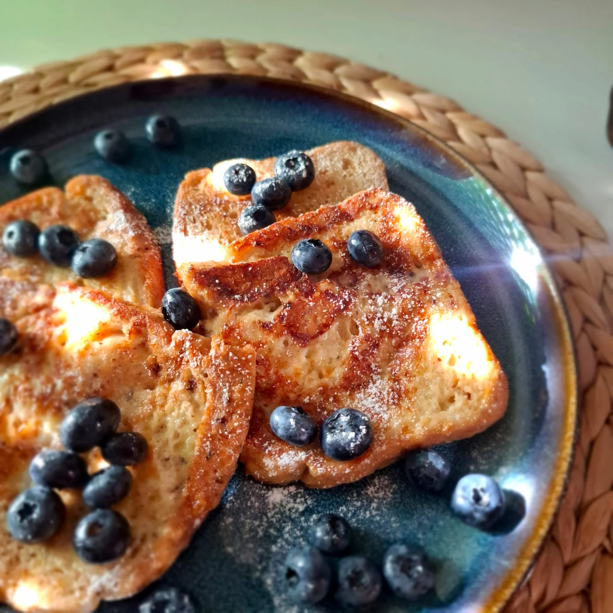 French toast ai mirtilli