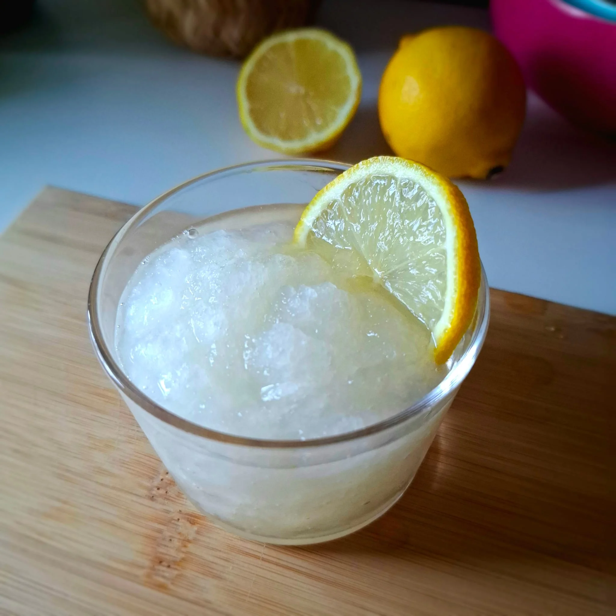 Granita al limone senza gelatiera