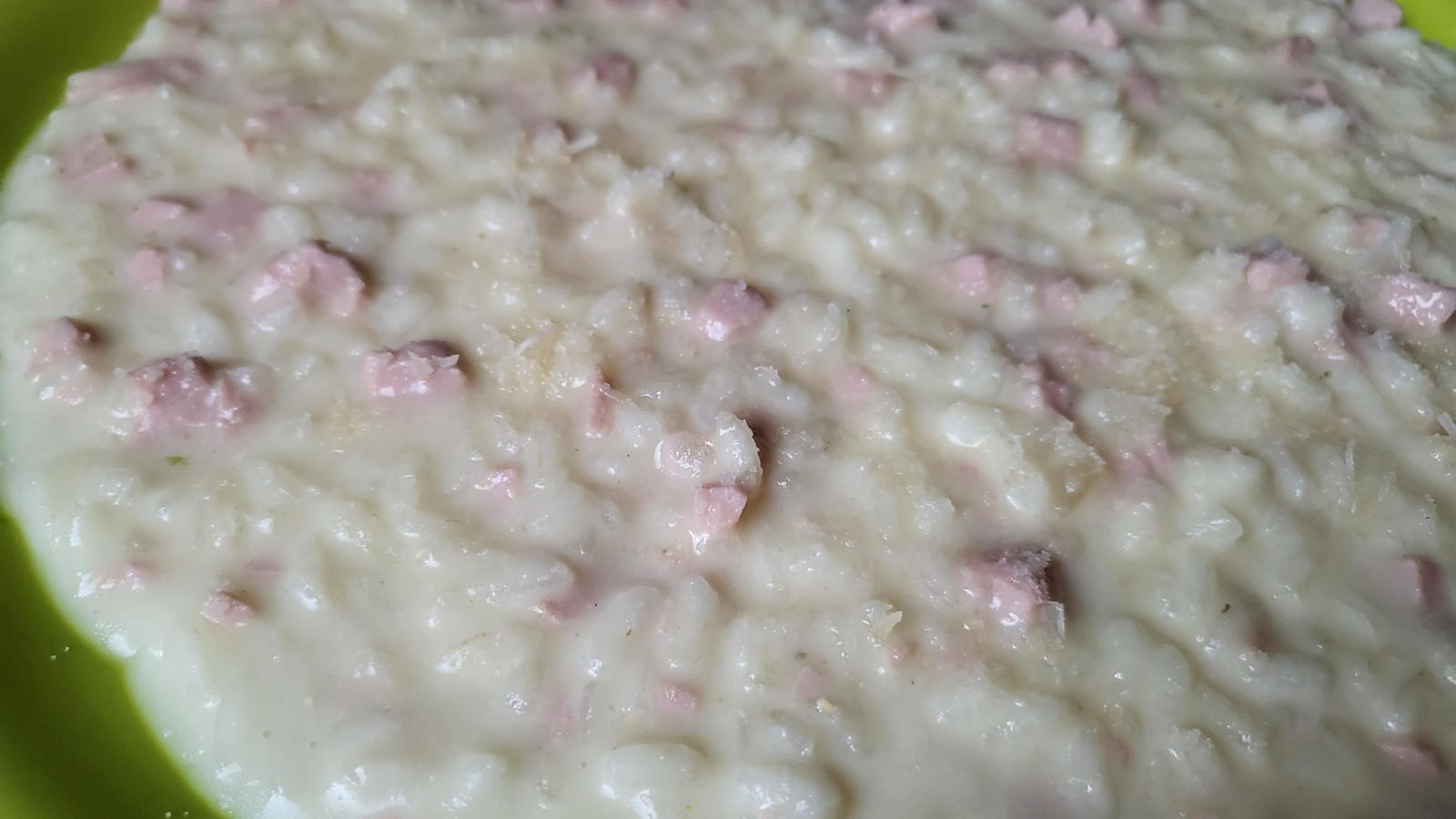 Risotto panna e prosciutto